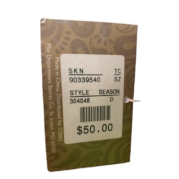 Holiday Velvet & Brocade Christmas Stocking With Gold Tassel & Jewel Accent - Picture 5 of 9